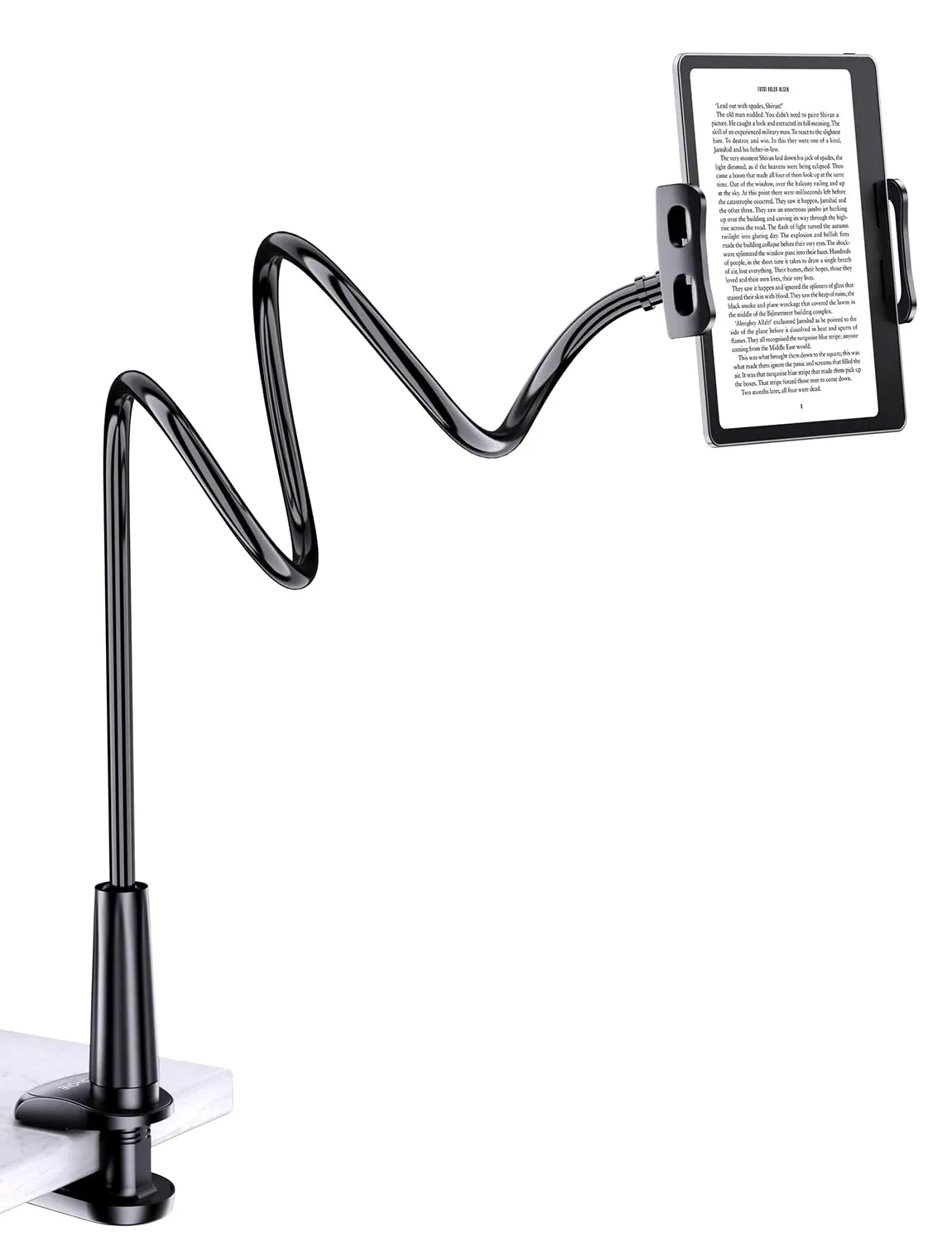 Universal Gooseneck Tablet & Kindle Holder for Bed