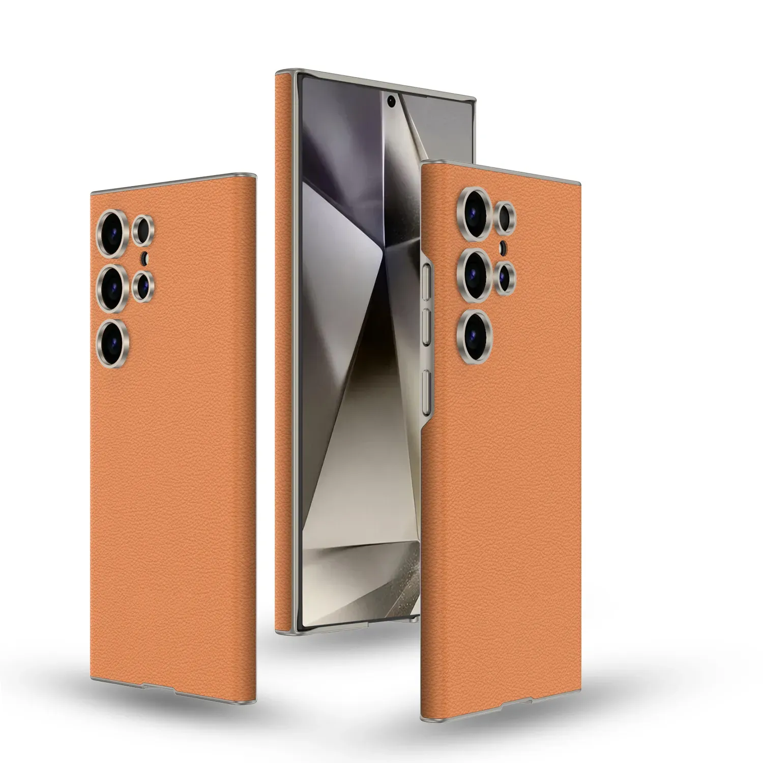 Curved leather full-edge ultra-thin drop-proof mobile phone case