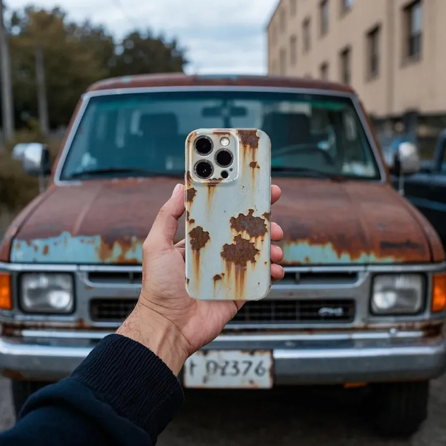 Rusty Metal Texture Print Case